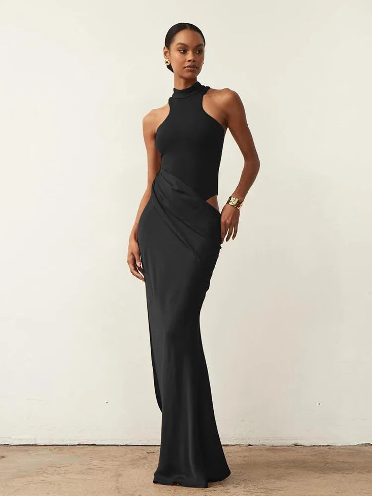 Satin Fusion Maxi Dress