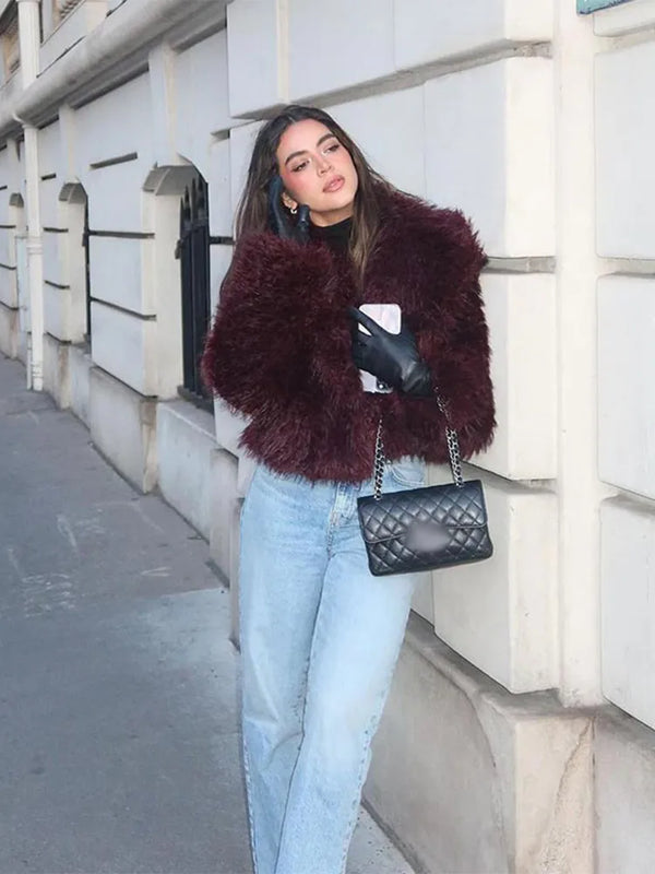 Faux Fur Fluffy Coat