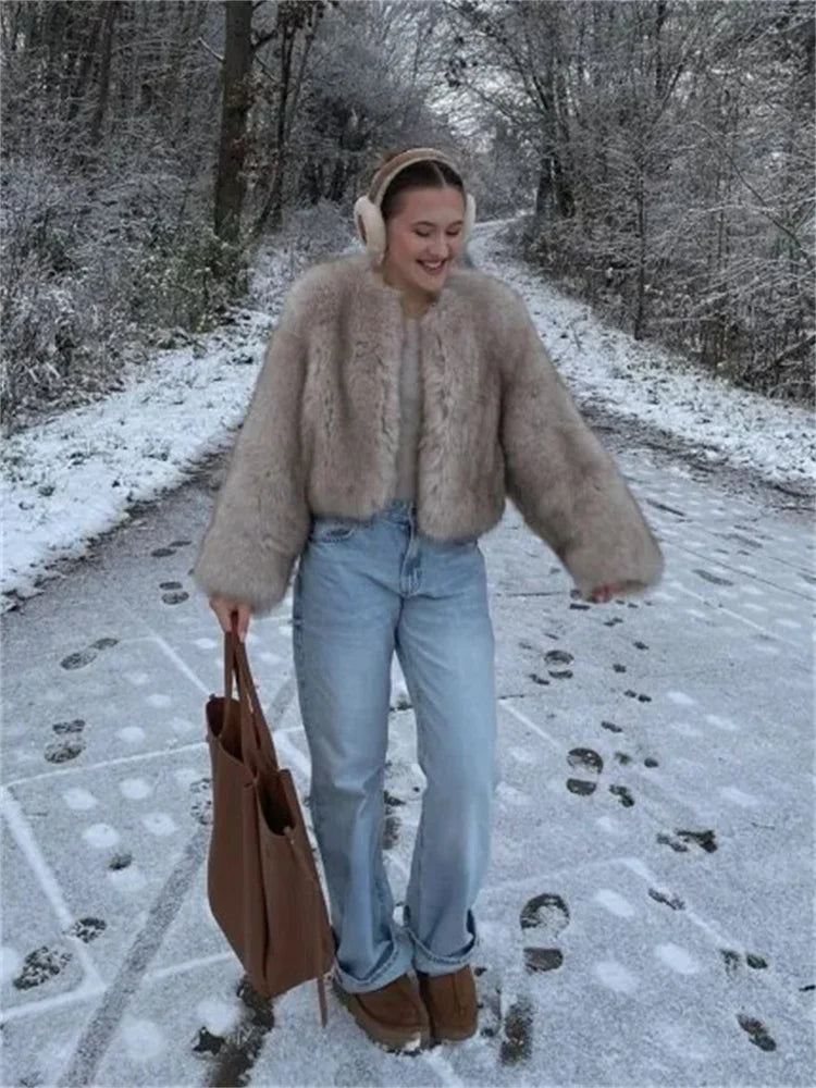 Fashion Faux Fur Coat