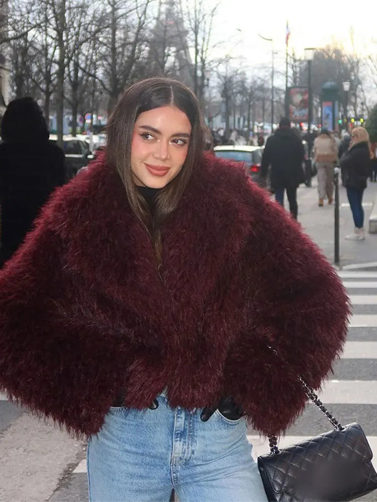 Faux Fur Fluffy Coat